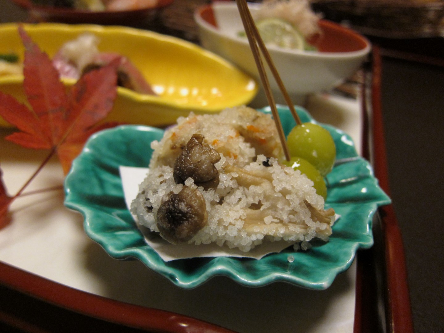 Imahan - Mushrooms with ginkgo nuts