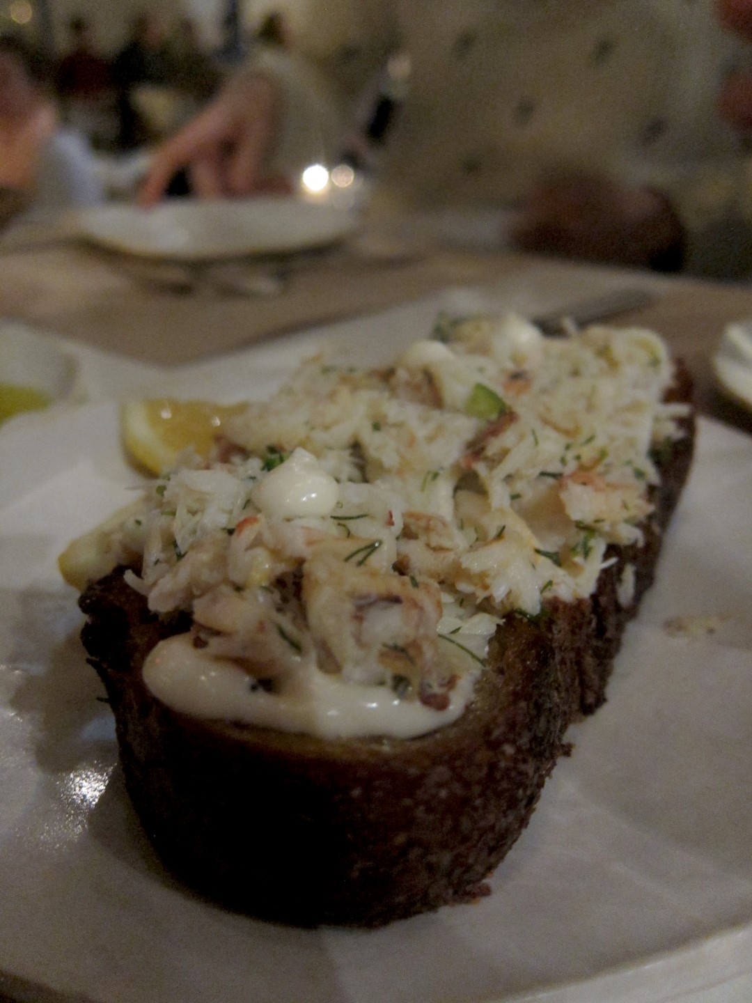 ABC Kitchen - Crab toast